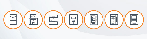 Infografica soluzioni luminose Vending machines
